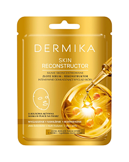 Dermika Skin Reconstructor Siero ricostruttore d'oro altamente concentrato, Maschera