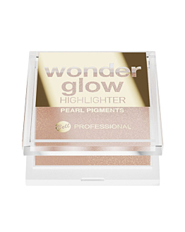 Bell Professional Wonder Glow Highlighter Rozświetlacz prasowany, 03 Golden Glow