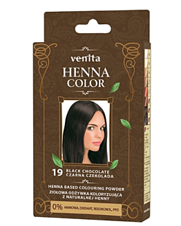 Venita Color Ziołowa Odżywka koloryzująca, Nr 19 czarna czekolada