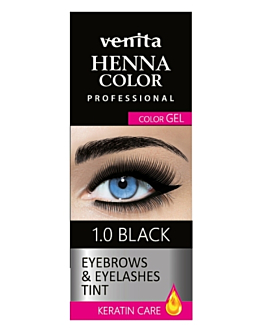 Venita Henna do brwi, 1.0 czarna żelowa