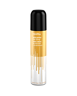 Venita Lakier do włosów z drobinkami, złoty, 75 ml
