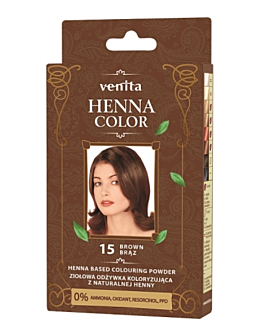 Venita Color Ziołowa Odżywka koloryzująca, Nr 15 brąz