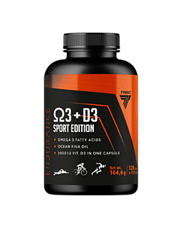 Trec Endurance Omega 3 + D3 Sport Edition Kapsułki, 120 szt.
