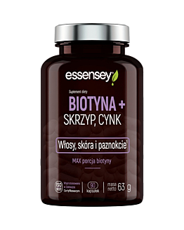 Essensey Biotyna + Skrzyp + Cynk Kapsułki, 90 szt.