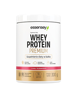 Essensey Whey Protein Premium Smak truskawkowy Proszek, 300 g