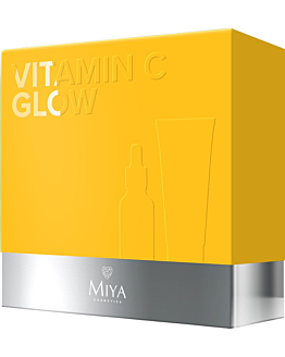 Miya Vitamin C Glow: Siero illuminante per le macchie scure 30ml + Schiuma detergente 100ml