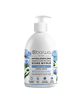 BARWA Sapone liquido grigio con estratto di lino 500 ml
