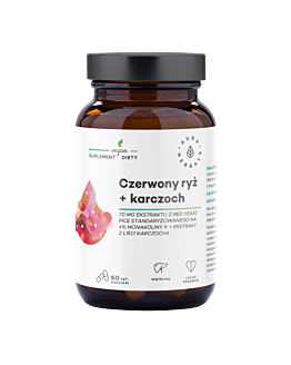 Aura Herbals Czerwony Ryż + Karczoch, 60 kapsułek