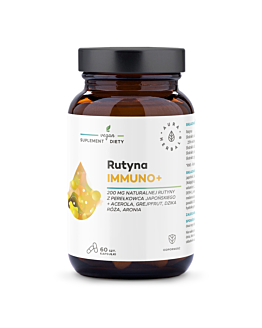 Aura Herbals Rutyna Immuno+, Naturalna rutyna z perełkowca japońskiego z wyciągami roślinnymi, Kapsułki