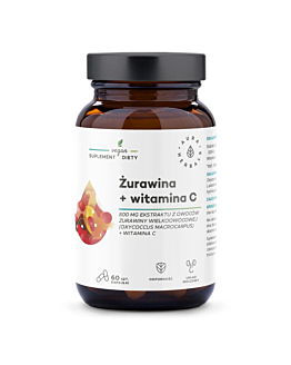Aura Herbals Żurawina 800 mg + Witamina C, Kapsułki