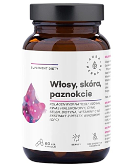 Aura Herbals Kolagen Rybi NatiCol Włosy, Skóra, Paznokcie, Kapsułki