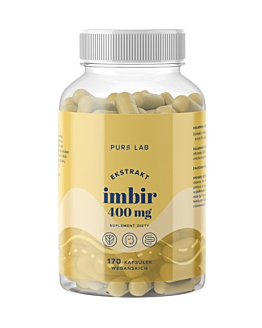 Pure Lab Ekstrakt z Imbiru 400 mg, 170 Kapsułek