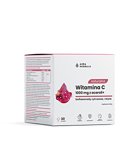 Aura Herbals Naturalna Witamina C z Aceroli 1000 mg Saszetki 