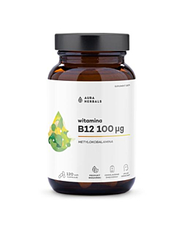 Aura Herbals Witamina B12 100 mcg + Metylokobalamina, kapsułki 120