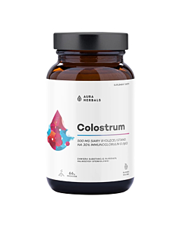 Colostrum 500 mg Słodka malina Proszek, 66 g