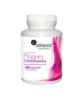 Aliness Magnez Chelatowany 560 mg + Vit.B6 Kapsułki, 100 szt.