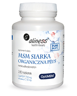 Aliness Optimsm Siarka Organiczna Plus, tabletki, 180 szt.