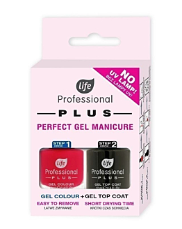 Life Professional Plus Lakier do paznokci + Top Coat, Red
