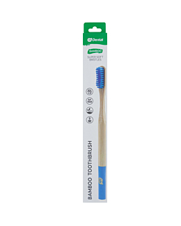 Life Dental Szczoteczka do zębów Bambusowa Niebieska Soft