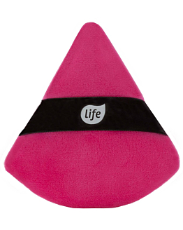 Life Puszek do Pudru Różowy Trójkątny