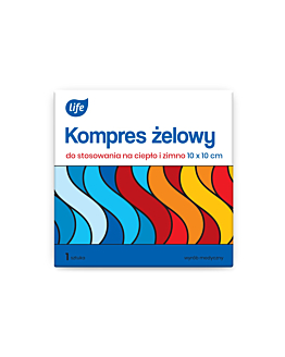 Life kompres żelowy do stosowania na ciepło i zimno 10X10 cm