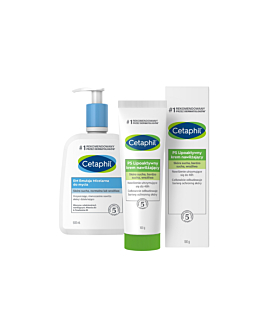 Cetaphil Zestaw kosmetyków: EM Emulsja Micelarna, 500 ml + PS Lipoaktywny Krem nawilżający 100 g