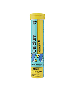 Life Calcium + Wit. C smak Cytrynowy, tabletki musujące 20 szt.