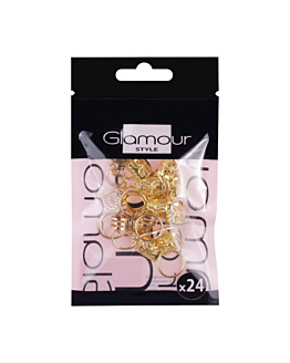 Glamour Biżuteria do włosów 24 szt.