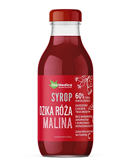 EkaMedica Dzika Róża Malina, Syrop, 300 ml