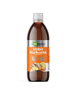 EkaMedica, Sok Imbir Kurkuma z Piperyną, 500 ml