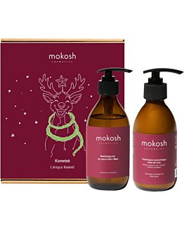 Mokosh zestaw Kometek - Lśniąca Radość: żel do ciała i dłoni 200 ml + lotion 200 ml