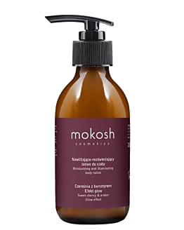 Mokosh Lozione Corpo Idratante Illuminante, Ciliegia e Ambra 200 ml