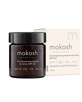 Mokosh Booster viso con protezione solare ad ampio spettro SPF50+