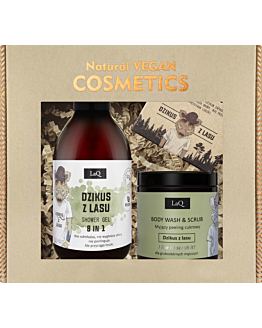 Laq Zestaw Dzikus z Lasu: Żel 300 ml + Peeling 220 g + Kostka 85 g