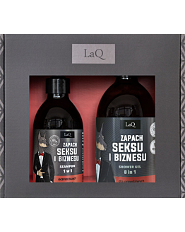 Laq Zestaw Zapach Seksu i Biznesu: Żel 500 ml + Szampon 300 ml