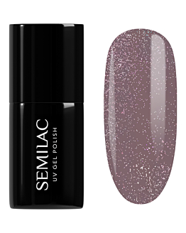 Semilac UV Hybrid Lakier hybrydowy, 322 Shimmer Dust Brown