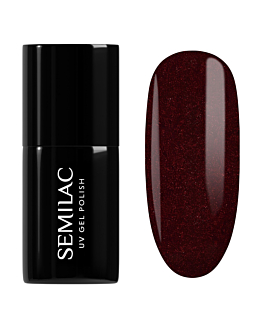 Semilac Smalto Ibrido, 393 Sparkling Black Cherry
