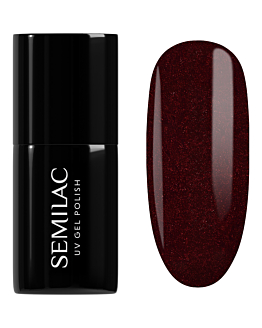 Semilac Lakier hybrydowy, 393 Sparkling Black Cherry