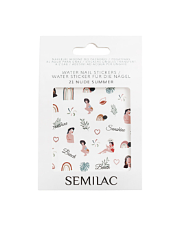 Semilac Mix wodnych naklejek do paznokci