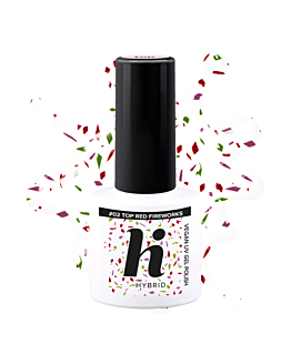 Hi Hybrid Top No Wipe Red Fireworks 5ml