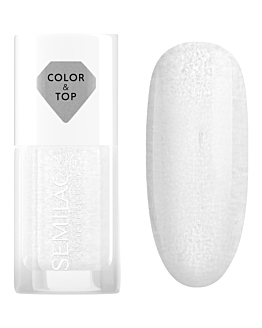 Semilac Top i lakier klasyczny 2w1 Silver Blush 7ml
