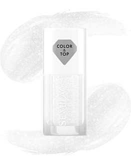 Semilac 2W1 Top e Smalto Classico Silver Blush