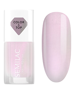 Semilac Top i lakier klasyczny 2w1 Pink Glow 7ml