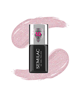 Semilac Smalto Ibrido Smart Extend 8in1, 805 Glitter Dirty Nude Rose