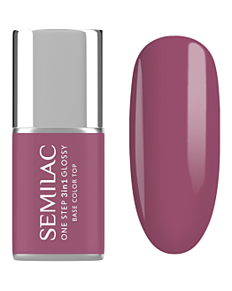 Semilac Lakier hybrydowy One Step Glossy, S205 Purple Beige