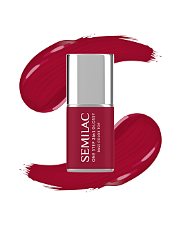 Semilac Smalto Semipermanente One Step Glossy, S575 Dark Red