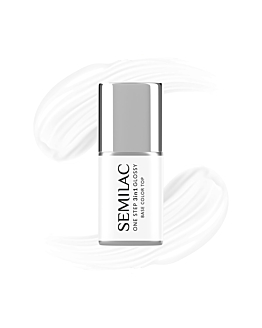 Semilac Smalto Semipermanente One Step Glossy, S110 The White