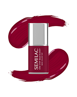 Semilac Smalto Semipermanente One Step Glossy, S570 Dark Raspberry