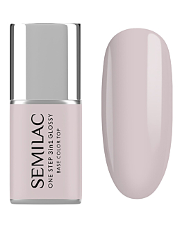 Semilac Lakier hybrydowy One Step Glossy, S610 Barely Pink