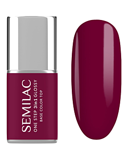 Semilac Lakier hybrydowy One Step Glossy, S775 Plum White